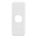 1 Gang Blank Architrave Switch Plate - White