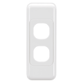 2 GANG ARCHITRAVE SWITCH WHITE