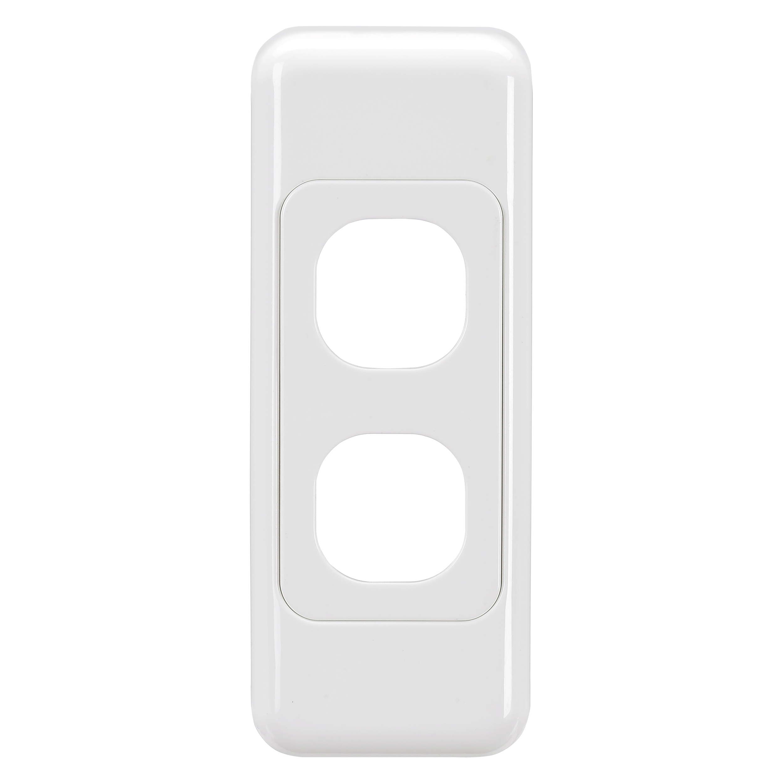 2 GANG ARCHITRAVE SWITCH WHITE