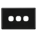 3 GANG BLANK SWITCH BLACK