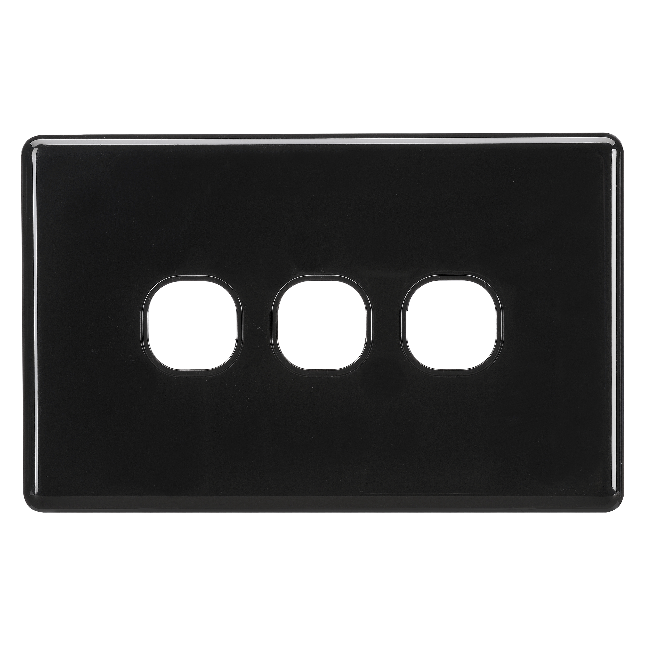 3 GANG BLANK SWITCH BLACK