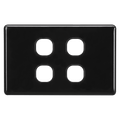 4 GANG BLANK SWITCH BLACK