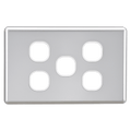 5 GANG BLANK SWITCH SILVER