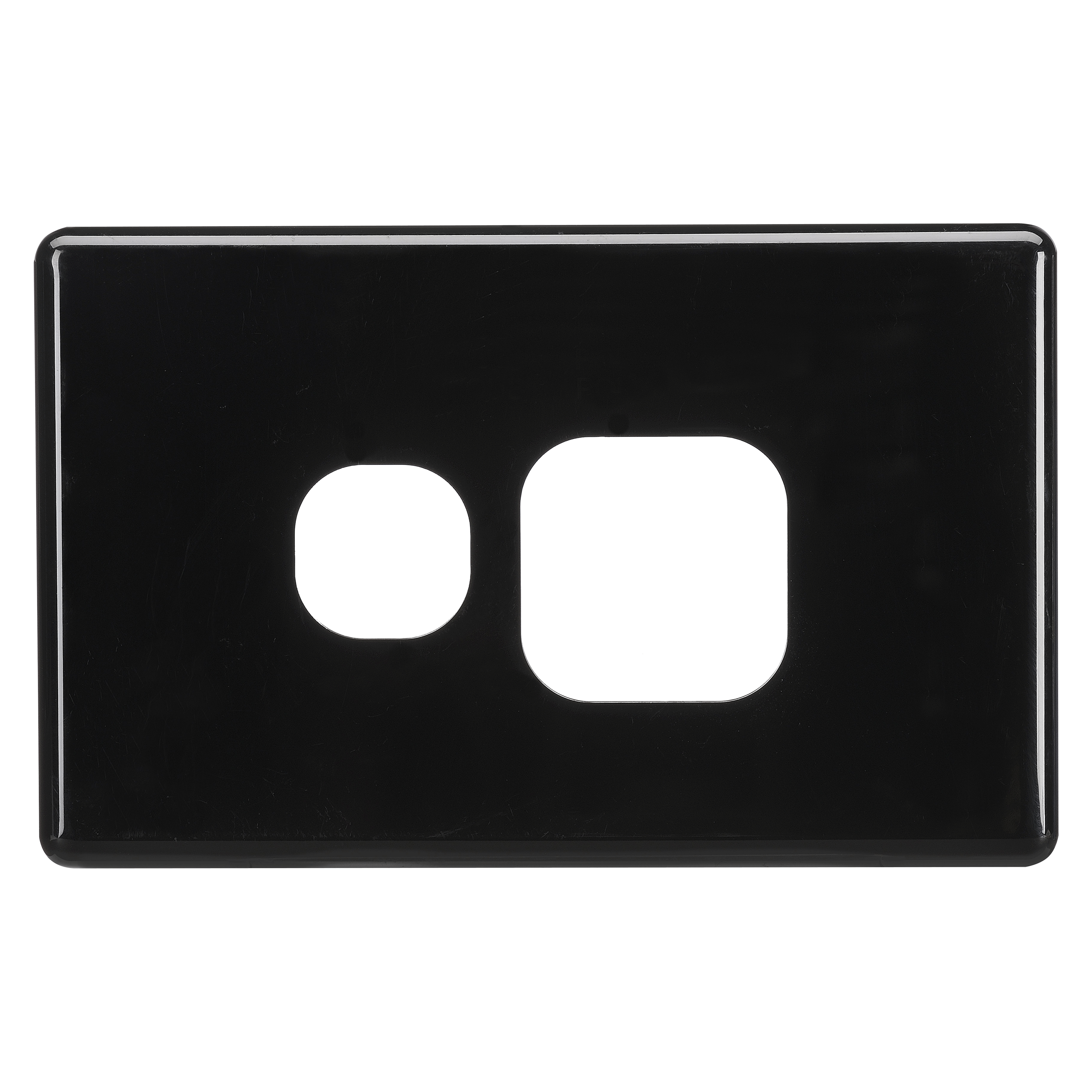 SINGLE GPO FASCIA BLACK