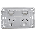DOUBLE GPO 240V 10A SILVERBASE