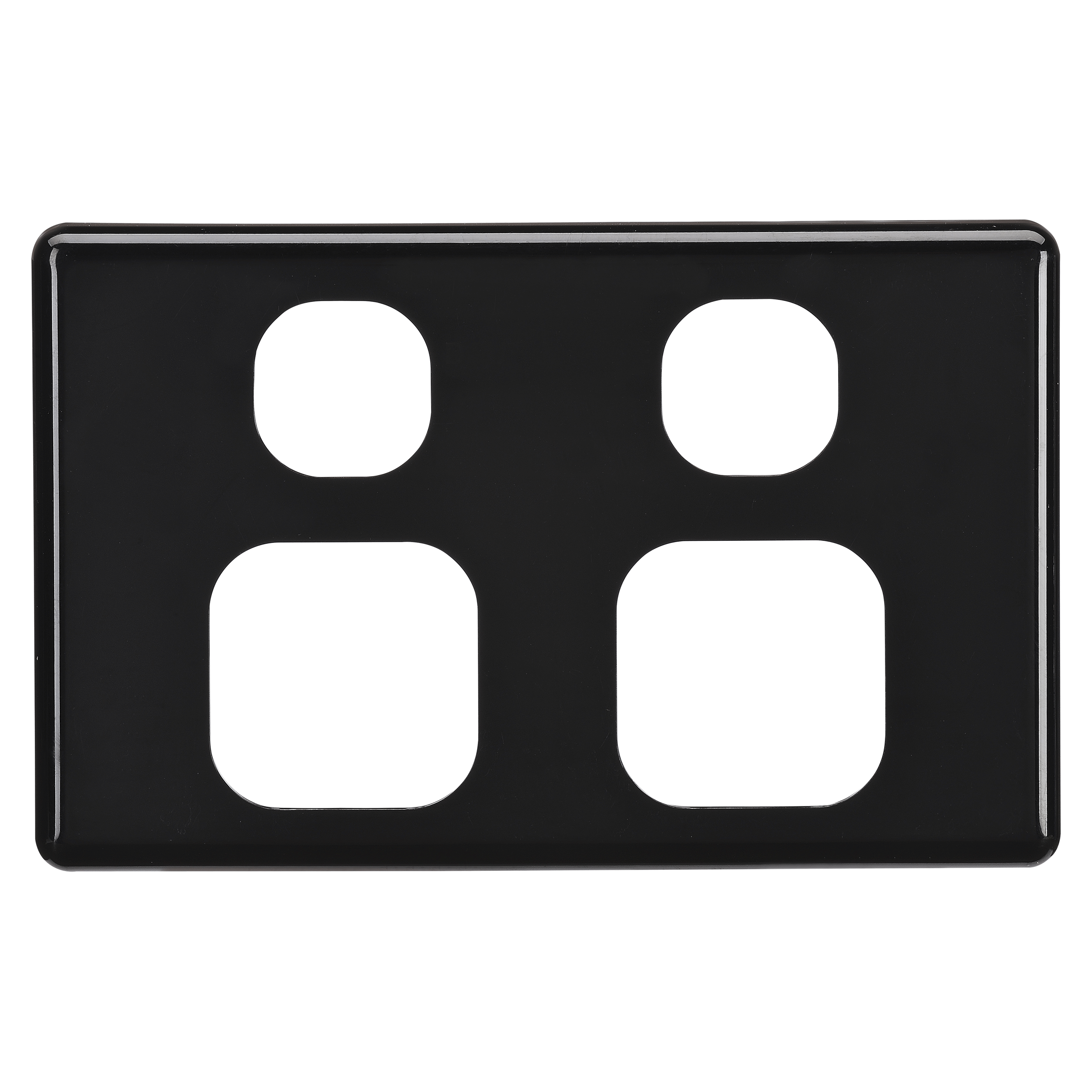 DOUBLE GPO FASCIA BLACK