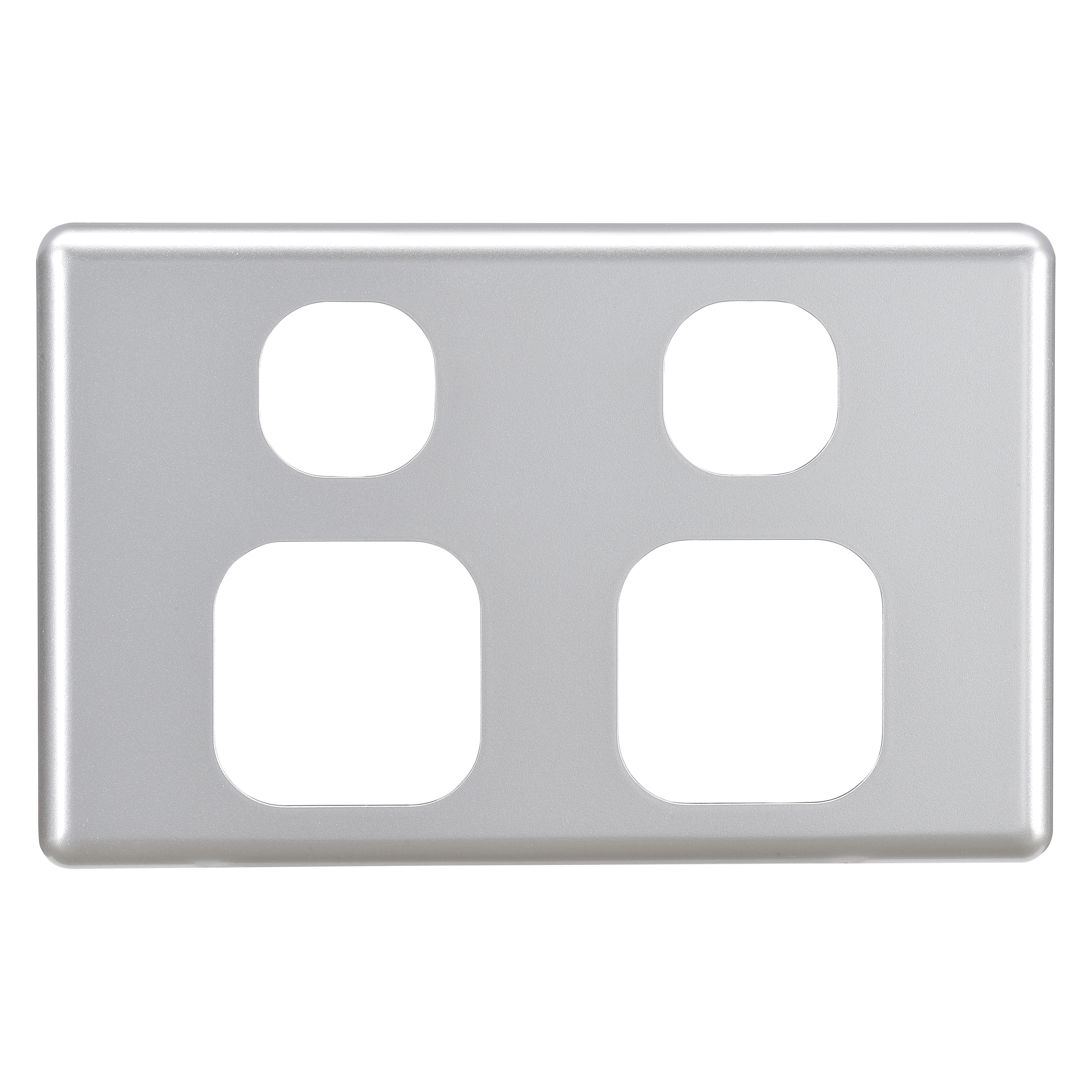 DOUBLE GPO FASCIA SILVER