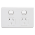 DOUBLE GPO 240V 10A WHITE