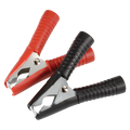 100 Amp Insulated Test Clips Black (100)
