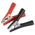 100 Amp Insulated Test Clips Red (100)
