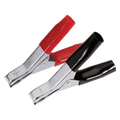 50 Amp Insulated Test Clips Black (100)